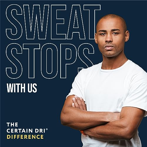 Certain Dri Extra-Strength Clinical Solid Antiperspirant - 72-Hour Sweat & Odor Protection for Hyperhidrosis - Maximum-Strength - Powder Fresh Scent - 1.7 oz