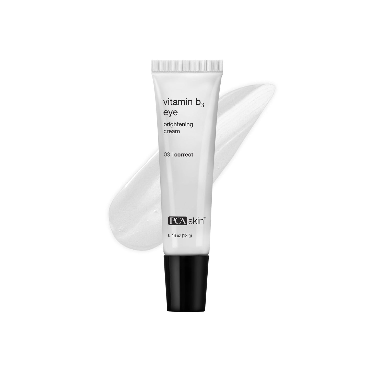 PCA SKIN Vitamin B3 Eye Brightening Cream, Eye Brightener For Bright Eyes, Dark Circles, Wrinkles, and Uneven Skin Tones, Anti Aging Eye Cream, Formulated with Niacinamide, 1 oz Tube