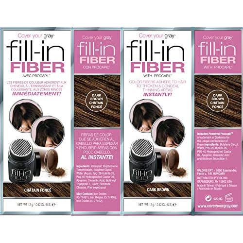 Cover Your Gray Pro Fill-In Fibers with Procapil - Dark Brown