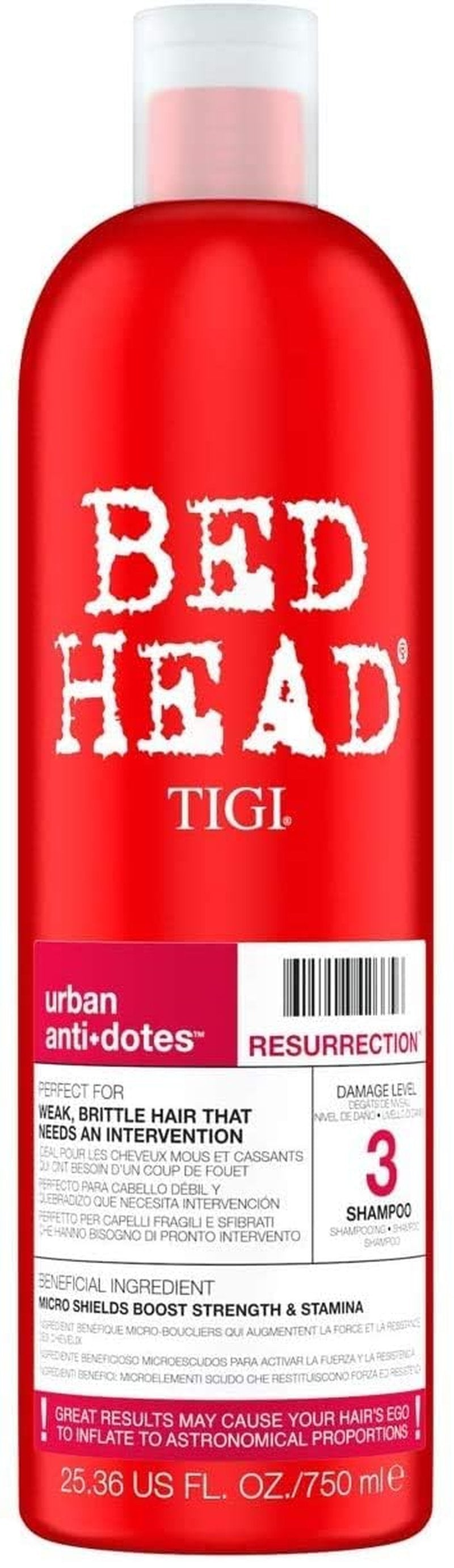 Tigi Bed Head Urban Antidotes Resurrection Conditioner Damage Level 3, 25.36 Oz (Pack Of 2)