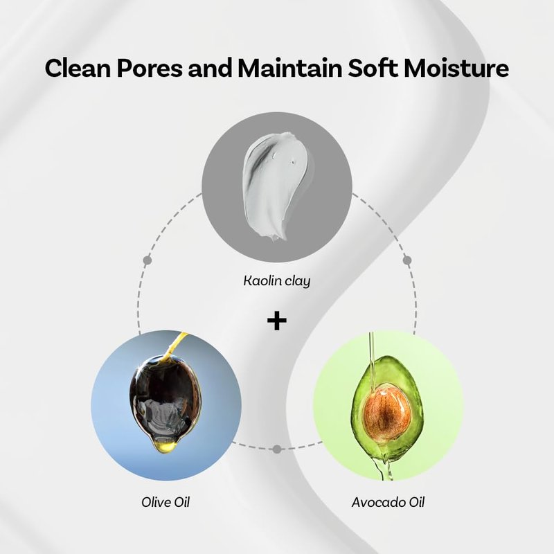 APOTHE Pore Deep Clean pH Balancing Foam Cleanser 4.05 fl oz (120ml) Deep Cleansing, Hydrating & Exfoliating with Olive Oil, Avocado, and Natural Microbubbles korea skincare