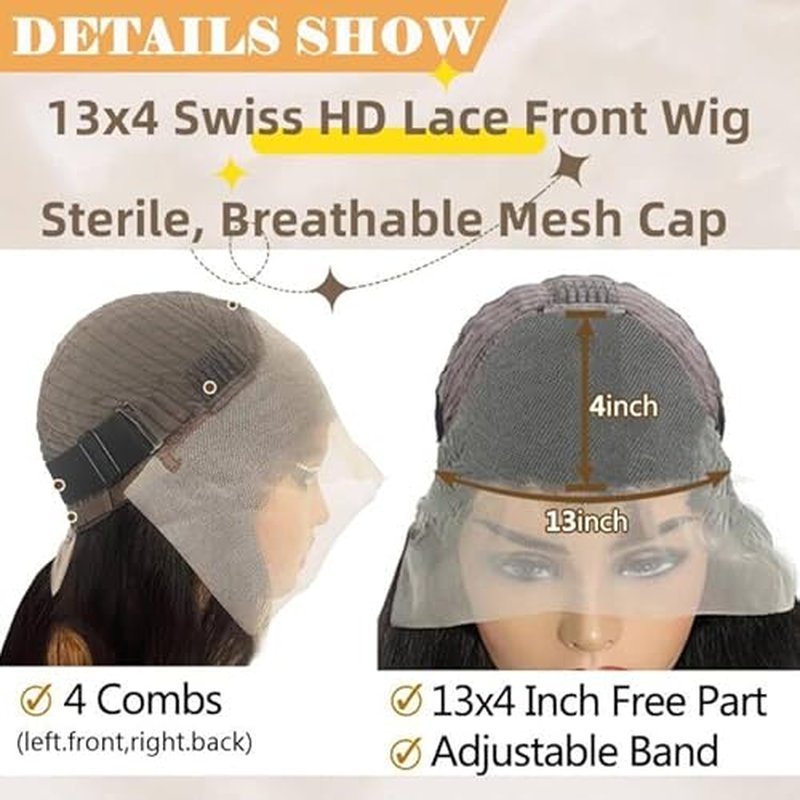 Blomas 22Inch 1b/27 lace front wig human hair 13x4 200% Density Body Wave Balayage Wig Human Hair HD Transparent Lace Glueless Wig Highlight Colored Wig Pre Plucked HD Lace Frontal Wigs