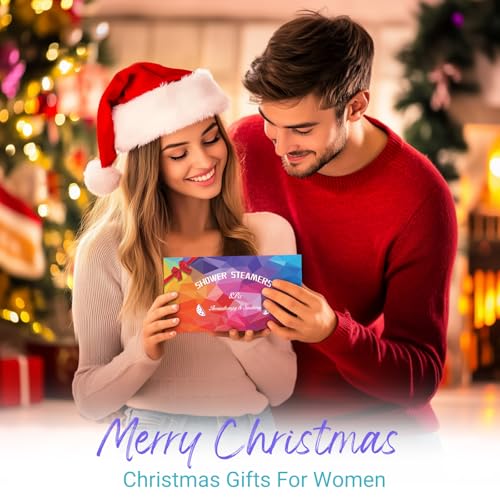 Shower Steamers Aromatherapy - sanyi Birthday Gifts for Women, Stocking Stuffers White Elephant Christmas Gifts for Adults Teen Girls, Shower Bombs with Natural Essential Oils Self Care