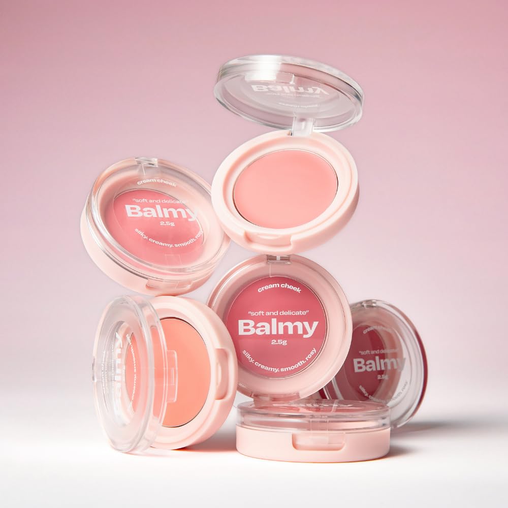 Balmy Cream Cheek | Lightweight Cloud-Touch Cheek Color | Buildable, Long-Wear Cream Blush with a Soft Matte Finish for Natural & Bold Looks | 2.5 g (No.5 Tender Rose)
