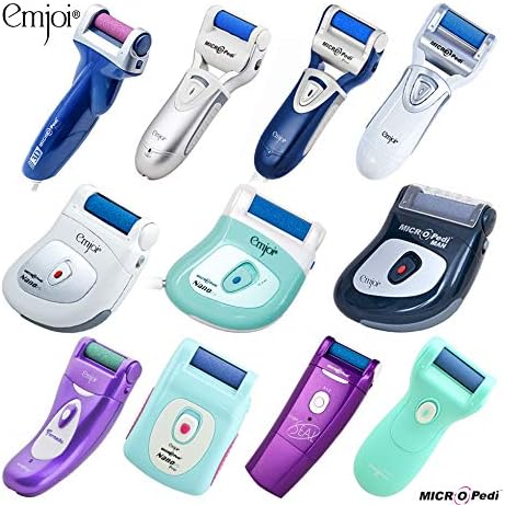 Emjoi Micro-Pedi Callus Remover - Effective Foot Care Tool w/Bonus Rollers | Turquoise