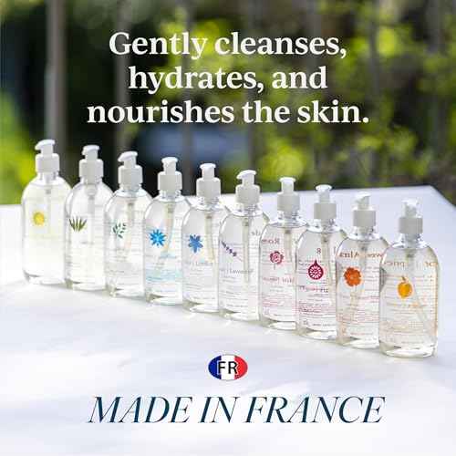 Provence Sante Natural Liquid Soap - Moisturizing Almond Oil Hand Soap with Lemon Vervain Scent - Elegant Pump Dispenser for Kitchen & Bath (16.9 oz)