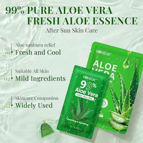 30 Pack Aloe Vera Gel and 30 Pack Face Masks Skincare, Aloe Vera Gel and Facial Mask for Face, Hair, Body, Skin, Bulk Travel Size Aloe Gel and Mask for Sunburn Relief