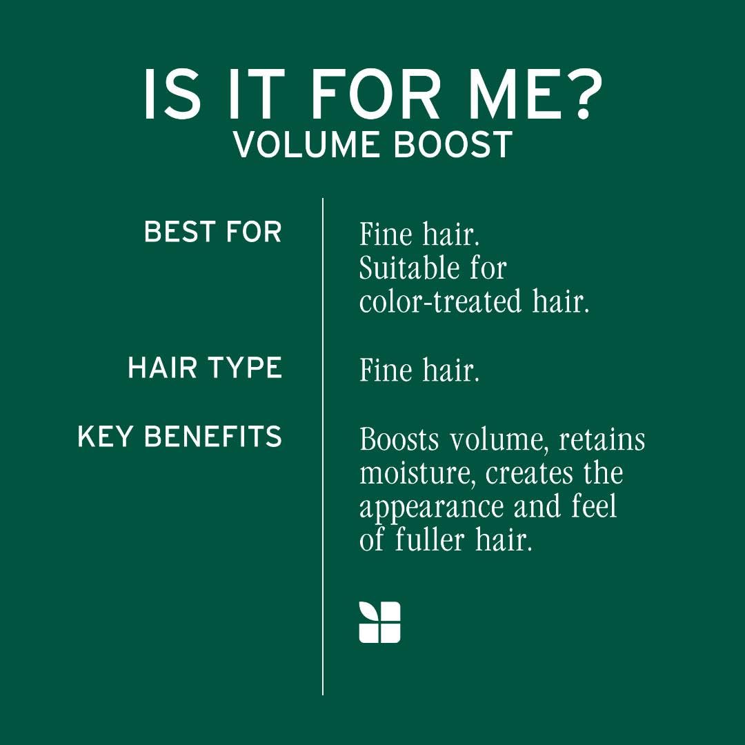 Biolage Volume Boost Shampoo - Long-Lasting Volume, Gently Cleanses, Adds Lightweight Shine To Fine Hair, Soy Protein & Polymers, Vegan, Paraben-Free, 13.5 Fl Oz