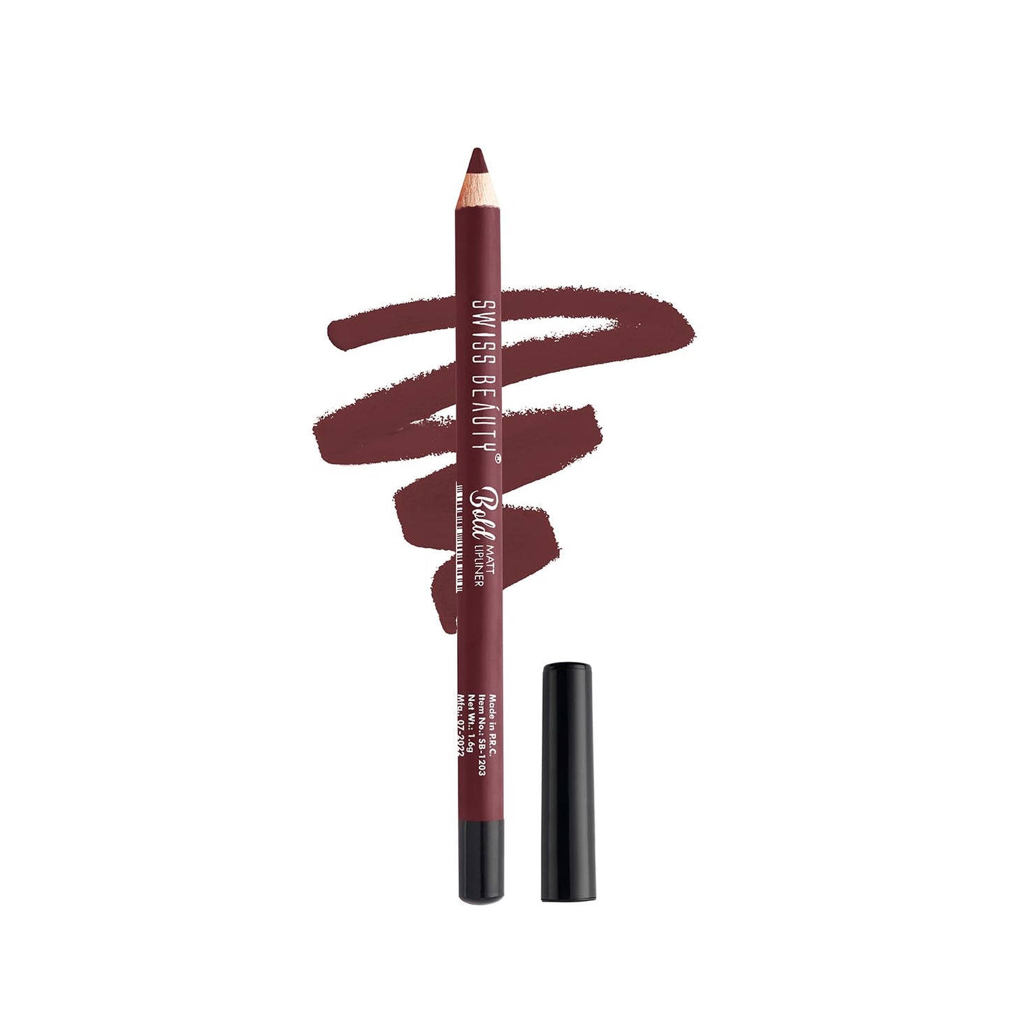 SWISS BEAUTY Bold Matt Lip Liner | Long-lasting |Matte Finish | Non-drying | Shade-02, 1.6gm