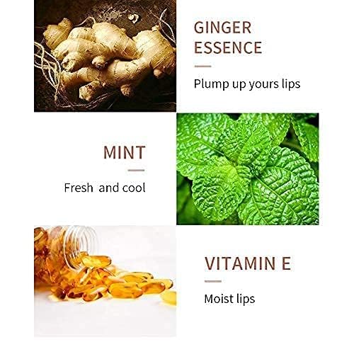 Lip Plumper Set, Natural Lip Care & Enhancer Set by Green Hills, Day & Night Serum, Softer Bigger Fuller Lips by Natural Lip Enhancer, Lip Mask, Lip Gloss, No Chapped Lips