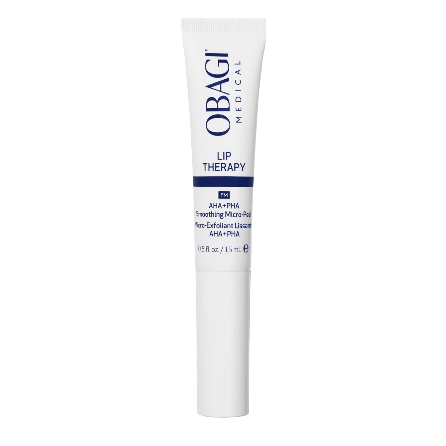 Obagi Lip Therapy AHA+PHA Smoothing Micro-Peel with Hyaluronic Acid – Overnight Mask Treatment Exfoliates, Plumps & Moisturizes Dry Lips for a Fuller, Smoother, More Youthful Appearance – .5 oz