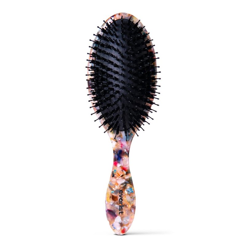 Everist Smooth & Shine Hair Brush - Vegan Boar Bristle Detangling Brush for All Hair Types | Eco-Friendly Design