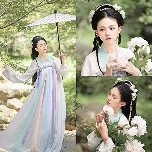 Long Tassel Headbands Hairband Simulated Pearl Leaf Tiaras and Crowns Hanfu Forehead Jewelry for Women Girls Hair Accessories (Metal Color : Style 1)