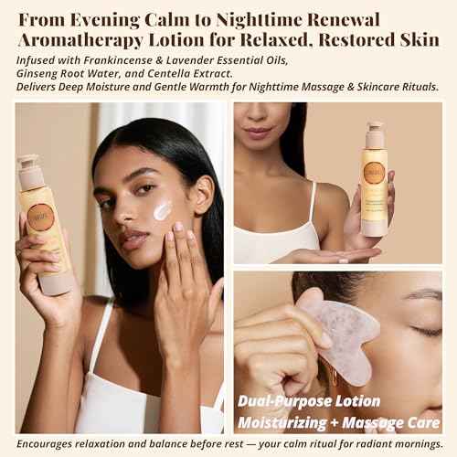 Frankincense & Lavender Aromatherapy Lotion ? Lightweight Moisturizer for Body & Massage, Gentle Warming Care with Resinous-Floral Aroma for Calming Self-Care Rituals, 3.4 fl oz / 100 ml