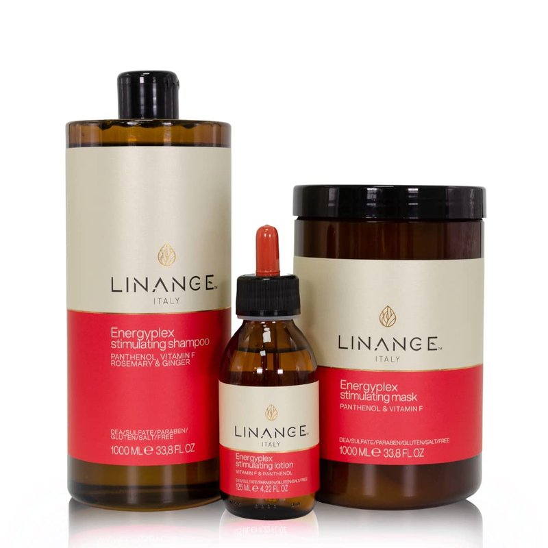 LINANGE Energyplex Hair Stimulating Mask - Nourishing Treatment for Weak and Brittle Hair, 1000ml / 33.8 fl oz