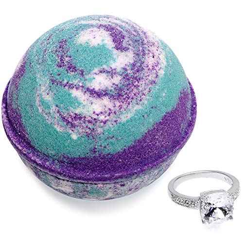 Bath Bomb with Surprise Ring Inside Mermaid Daydream Extra Large 10 oz. Made in USA (Suprise)