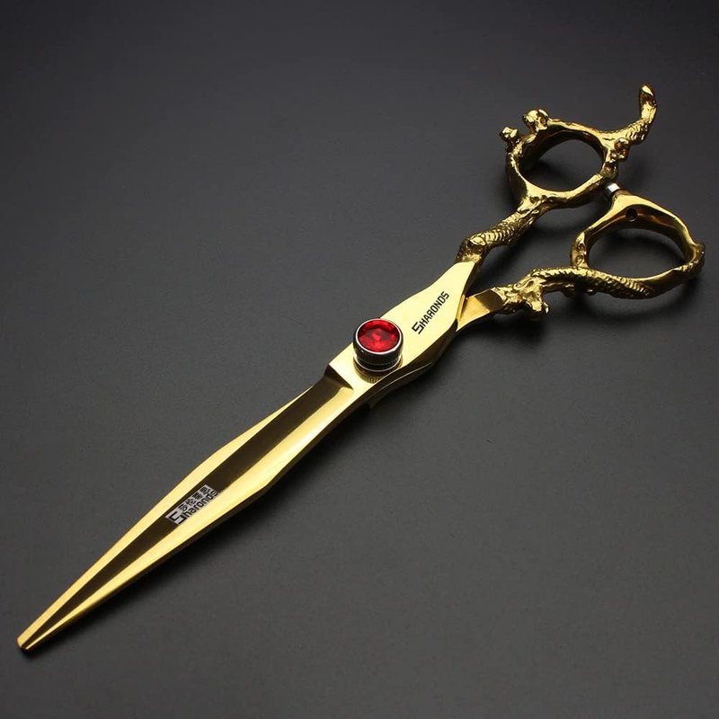 Professional Hair Cutting Scissors - 6" & 7" Japan 440C Stainless Steel | Gold Finish