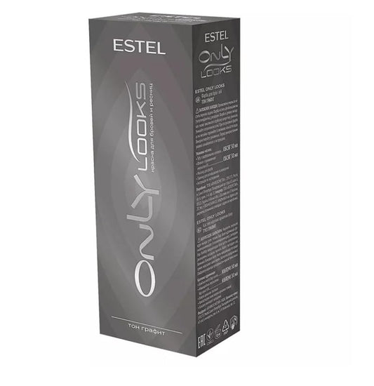 ESTEL ONLY LOOKS Professional Eyebrow Eyelash Tint Dye (Graphite)
