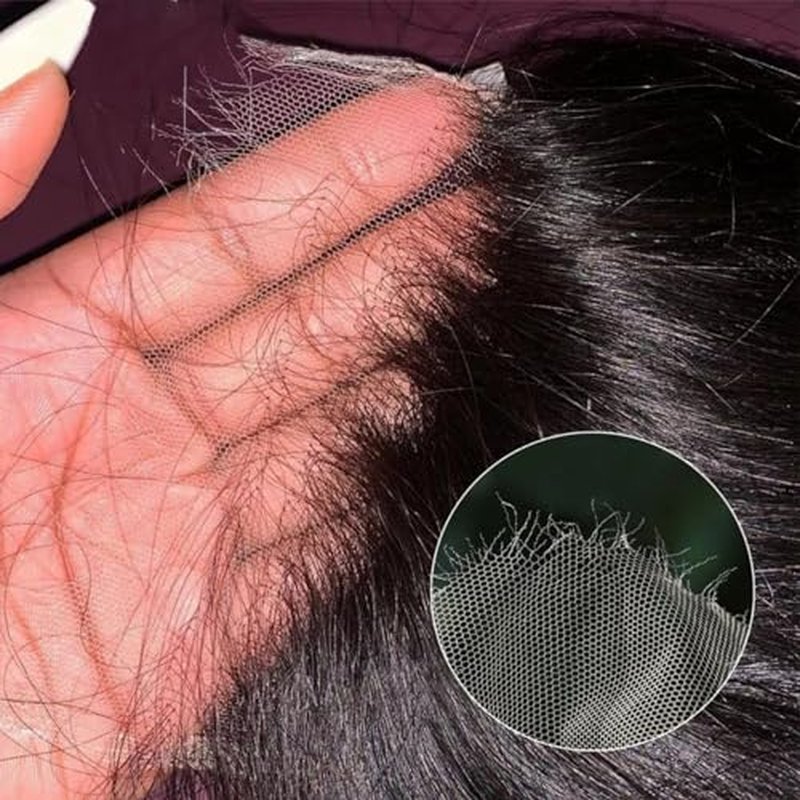 12A 5x5 Skinlike Real HD Lace Closure Only Water Wave Human Hair, 0.09mm Ultra-thin Invisible Curly Swiss HD Lace Closure Wet n Wavy Single Knot Pre Plucked Brazilian Virgin Natural Black 20Inch