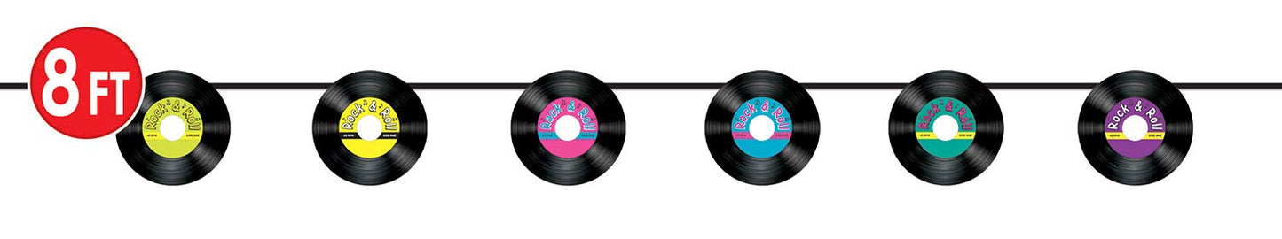 Beistle Records Streamers 2 Piece, 7" x 8', Multicolored