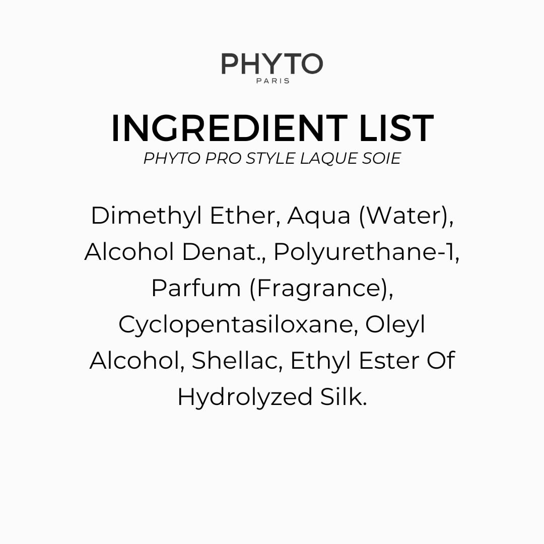 PHYTO Hair Spray - Phytolaque Soie for Strong Hold & Shine | 200ml
