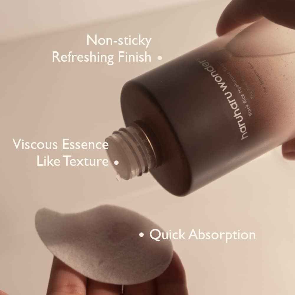 haruharu Wonder Black Rice Hyaluronic Toner for Sensitive Skin 10.1 fl.oz, Alcohol Free, Fragrance Free, Deep Hydration, Glass Skin, Korean Skincare, Vegan, Cruelty-Free