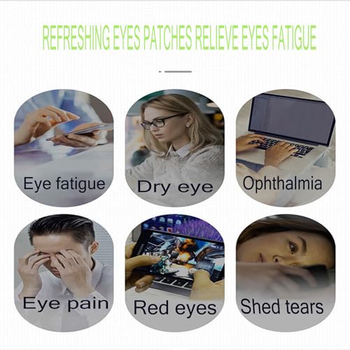 Cold Compress Hydrogel Eye Patch - Cooling Eye Mask, Easy to Carry, No Need to Freeze