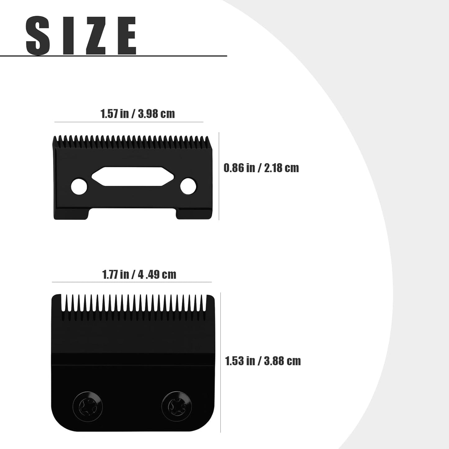 Professional Adjustable Clippers - Precision 2-Hole Wahl 8148 Blade for Senior/Magic Clipper | Black