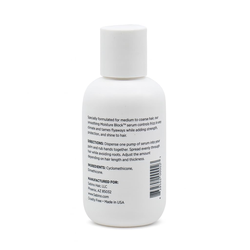 Sabino Hair Solutions Moisture Block | Anti-Frizz Serum