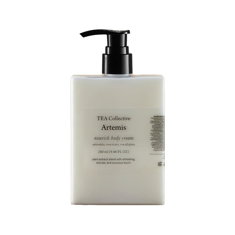 TEA Collective Artemis Nourish Body Cream l Artemisia, Rosemary, Eucalyptus l 9.46 Fl Oz l Product of Korea