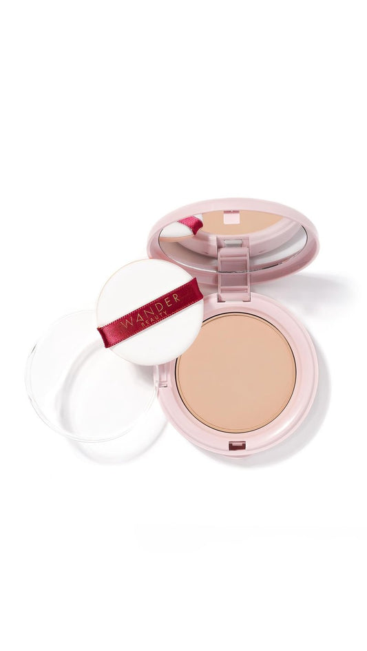 Wander Beauty Women's Wanderlust Powder Foundation, Light Medium - Warm Undertones, 0.3 Ounce