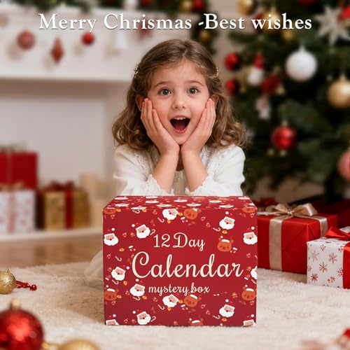 Makeup Advent Calendar 2025 for Kids,12 Days Christmas Makeup Kit Boxed Makeup Gift Set, Advent Calendars Christmas, Daughters makeup set and Girls Xmas Gift(AA01)