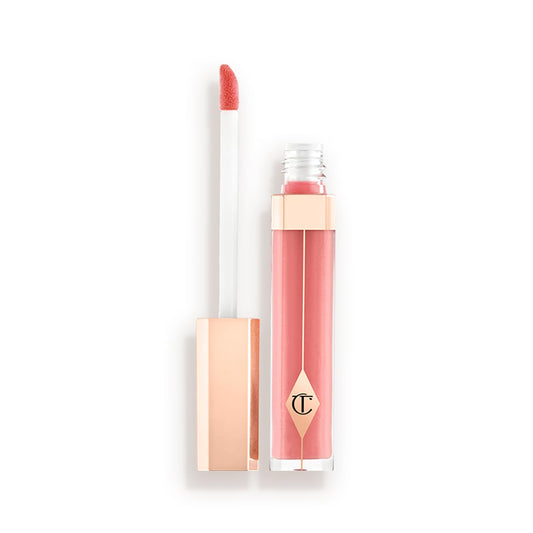 Charlotte Tilbury Lip Lustre Hydrating Lip Gloss - High Shine Non-Sticky Formula with Lotus Extract - Long Lasting Moisturizing Makeup, Velvet Soft Finish - Portobello Girl, Sheer Pink