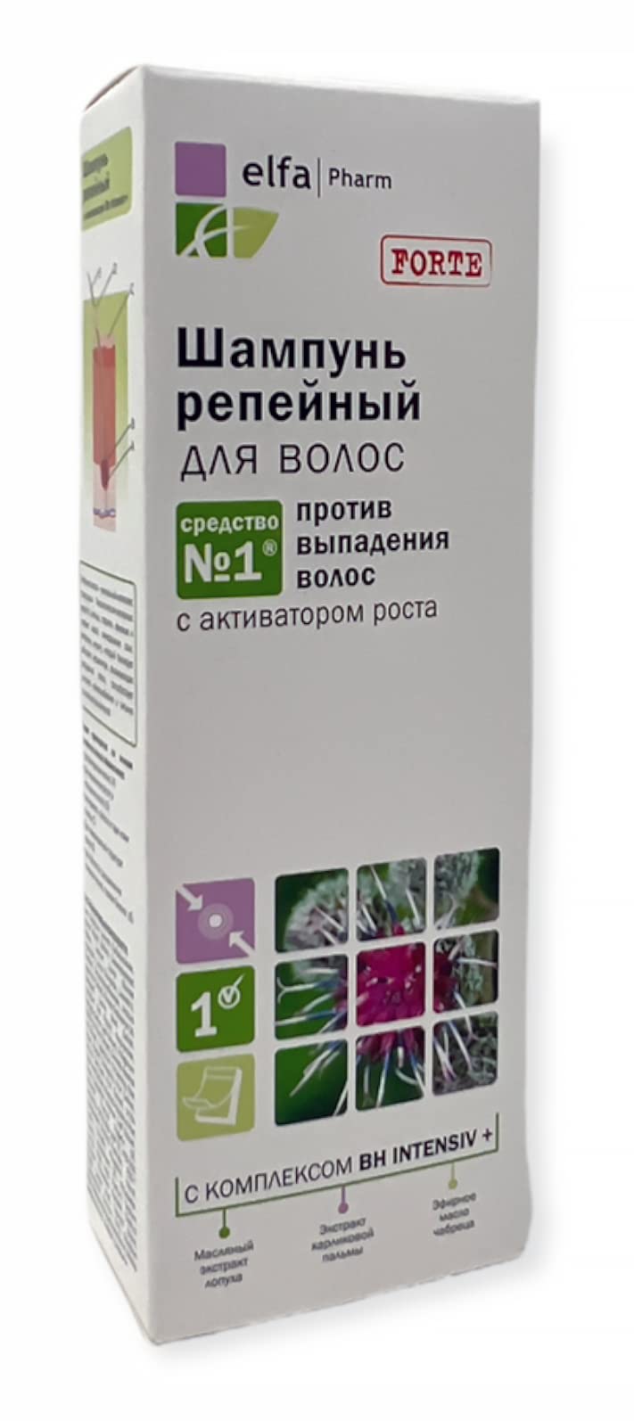 Elfa Pharm Intensive Therapy BH Intensive+ Shampoo Against Hair Loss with Growth Activator, 6.7 Ounce
