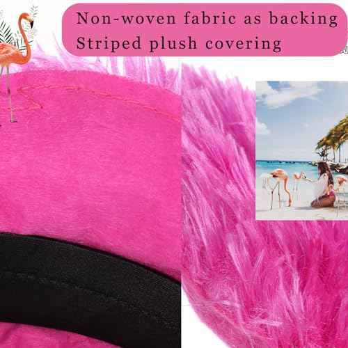 Flamingo Headbands for Women Valentines Party Dress Hair Accessories for Women and Girls Valentine Cosplay Up Props Dress Up Cute Hairband (Pink)