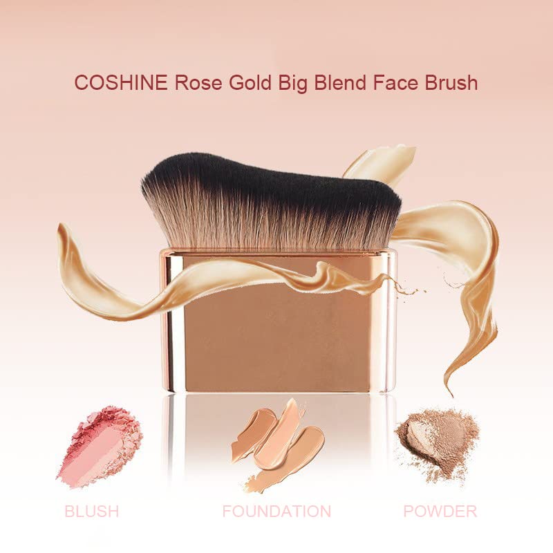 Self Tanning Blend Brush - Professional Kabuki Brush for Face & Body | Rose Gold Finish