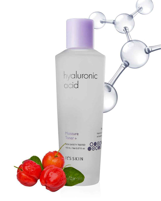 It'S SKIN Hyaluronic Acid Moisture Toner 150ml (5.07 fl.oz.) - Containing Vitamin C & Acerola Extract Skin Moisturizing & Soothing Facial Toner, Skin Smooth & Vitality