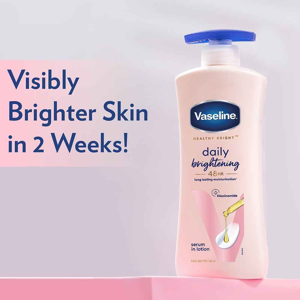 Vaseline Healthy Daily Lotion | With Vitamin b3 Triple Sunscreens | Body Lotion | 400ml (13.52 Fl Oz)
