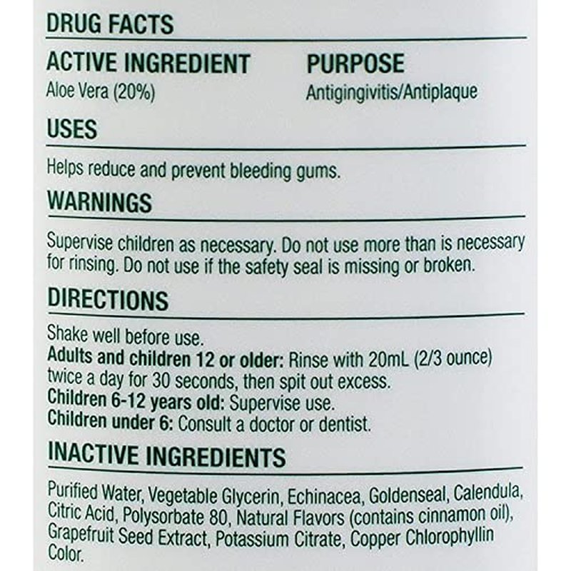 Natural Dentist Healthy Gums Antigingivitis Mouthwash in Peppermint Twist - for When You See Pink in Your Sink
