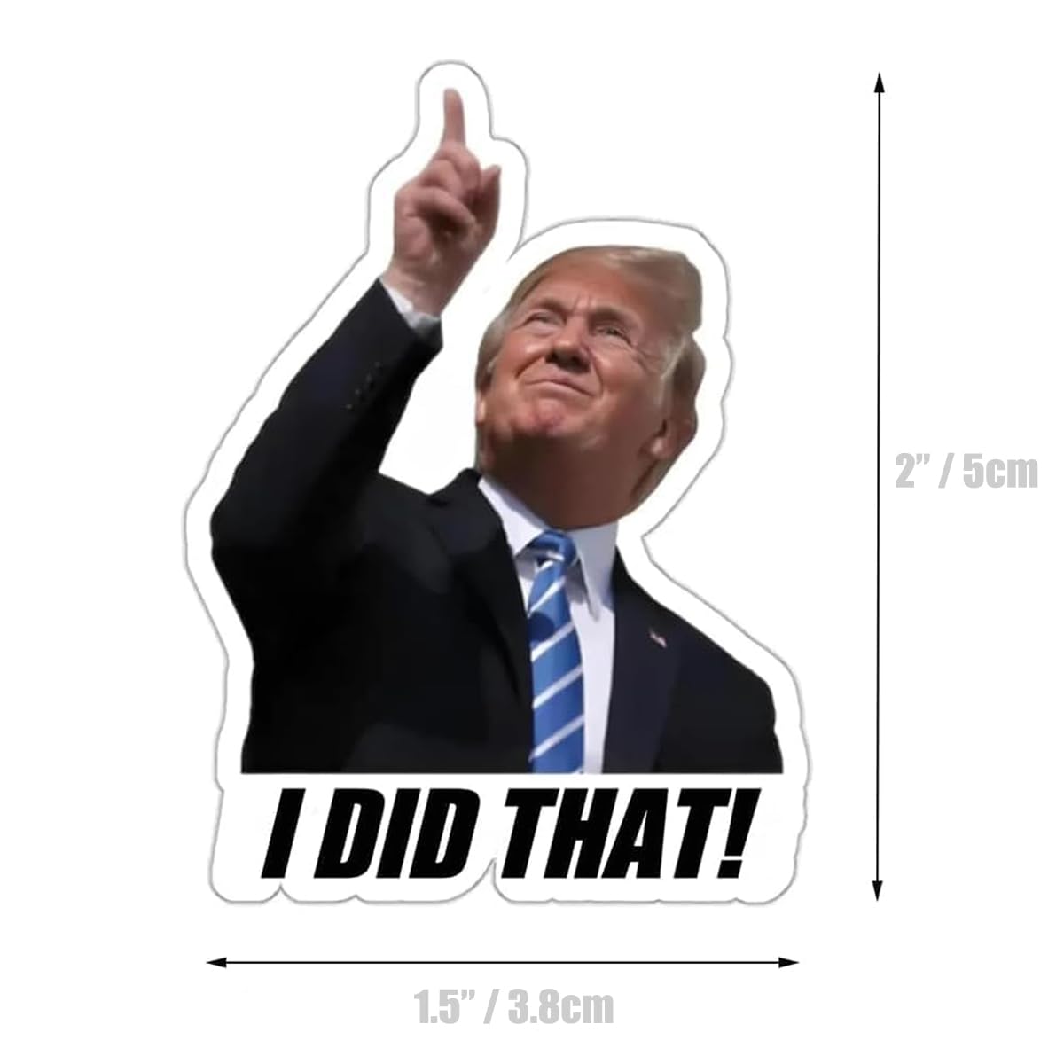 100pcs Trump I Did that Stickers, 2" I Did that Trump Sticker, Anti Trump Stickers, Donald Trump Gas Pump Stickers