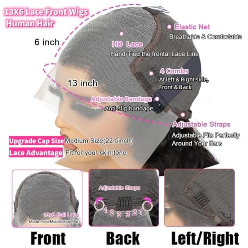 30 Inch Curly Lace Front Wigs Human Hair 200 Density 13x6 HD Transparent Jerry Curly Human Hair Wigs Glueless Wigs Pre Plucked Deep Curly Human Hair Wig for Women