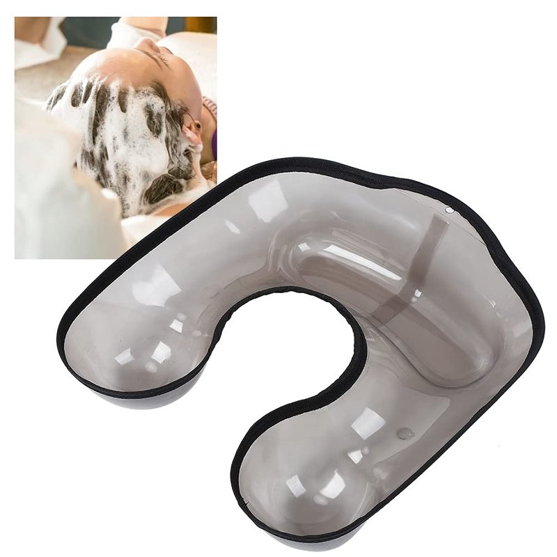 GOTOTOP Salon Hairdressing Neck Tray PVC Hair Coloring Shoulder Support Cover Hair Cutting Shoulder Catcher Neck Tray for Perming Black 12.2x12.6inch