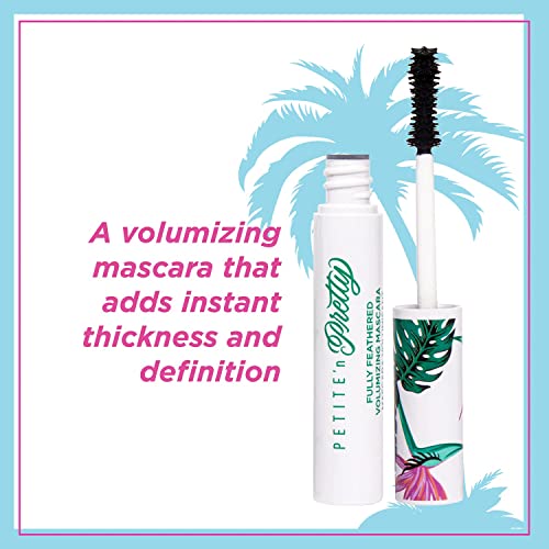 Petite 'n Pretty Fully Feathered Volumizing Mascara Duo- Non-Toxic Makeup for Kids, Tweens and Teens - Adds Instant Thickness and Definition
