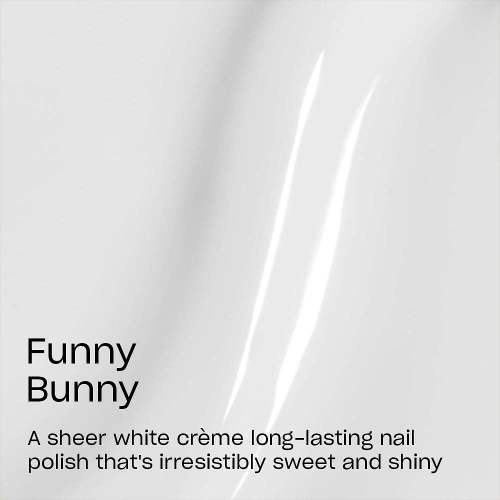 OPI Infinite Shine Funny Bunny | Sheer Soft White Crème Long Wear Gel Like Nail Polish | Vegan, Long Lasting, Streak Free