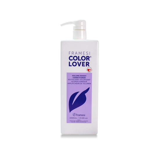 Framesi Color Lover Volume Boost Conditioner - Volumizing Conditioner for Color Treated Hair - Sulfate Free Lightweight Strengthening Conditioner for Lift + Style - Quinoa + Coconut Oil (33.8 Fl Oz)