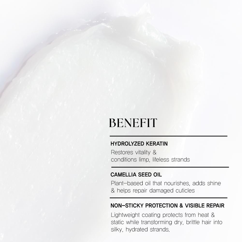 SCAPES UNTOLD BEAUTY Camellia Hair Treatment, Deep Repair Conditioner for Dry & Damaged Hair with Jeju Camellia Oil & Hydrolyzed Keratin, Argan Jojoba Oils, Protein-Enriched 320mL/10.82 Fl Oz
