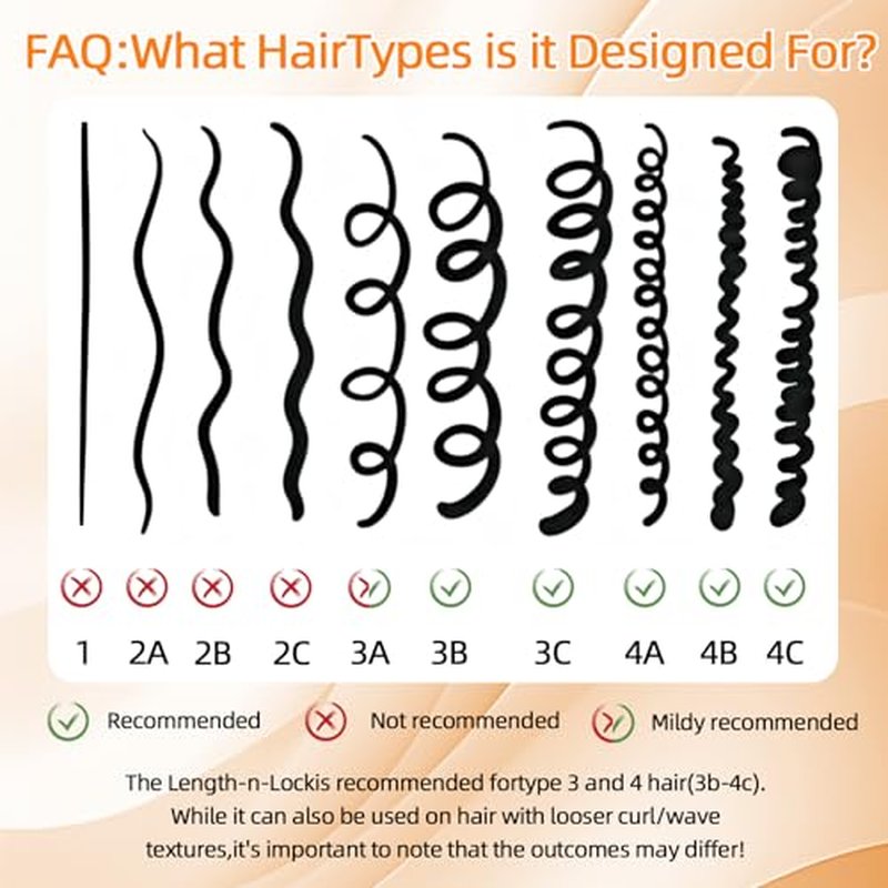 Lock Curly Hair Stretcher and Length Maintainer - Prevent Shrinkage with No-Heat Styling Net for An Elongated Look (13IN*4PCS)