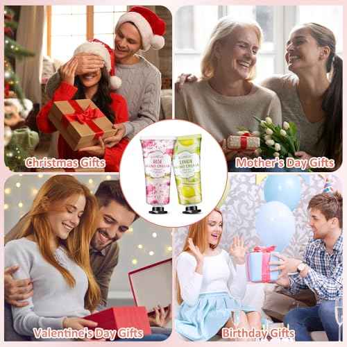 80 Pack Hand Cream Set for Dry Cracked Hands, Bulk Hand Lotion Travel Size for Stocking Stuffers, Mini Hand Cream for Christmas Gifts, Birthday Gifts and Bridal Shower Gifts for Guests