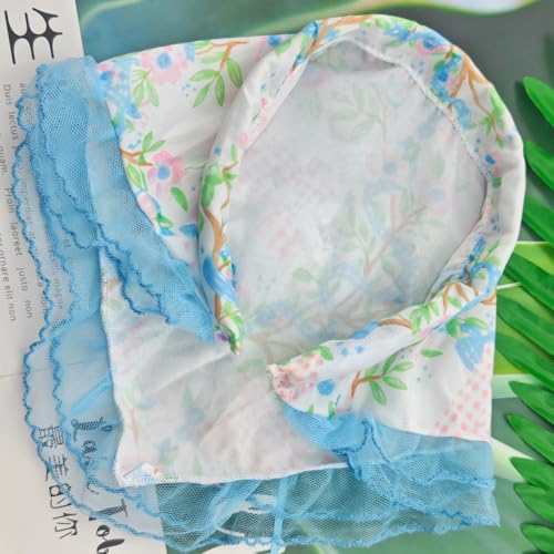 3 Pack Floral Lace Headband for Women, Non-Slip Hair Soft Head Coverings Boho Triangle Bandana Turban for Hair Styling