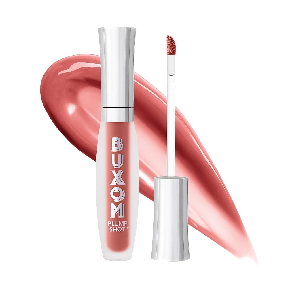 Buxom Plump Shot Peptides Lip Serum, Plush Peach